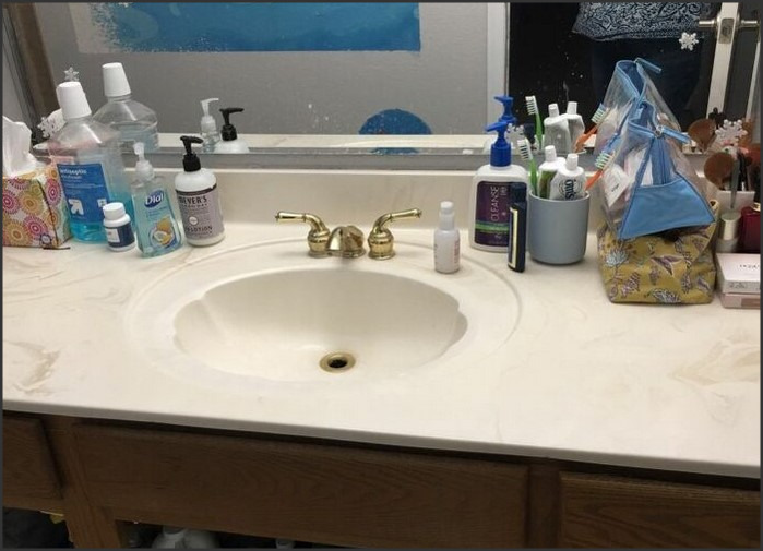 Counter Transformation: Refreshing Bathroom Countertops with Paint